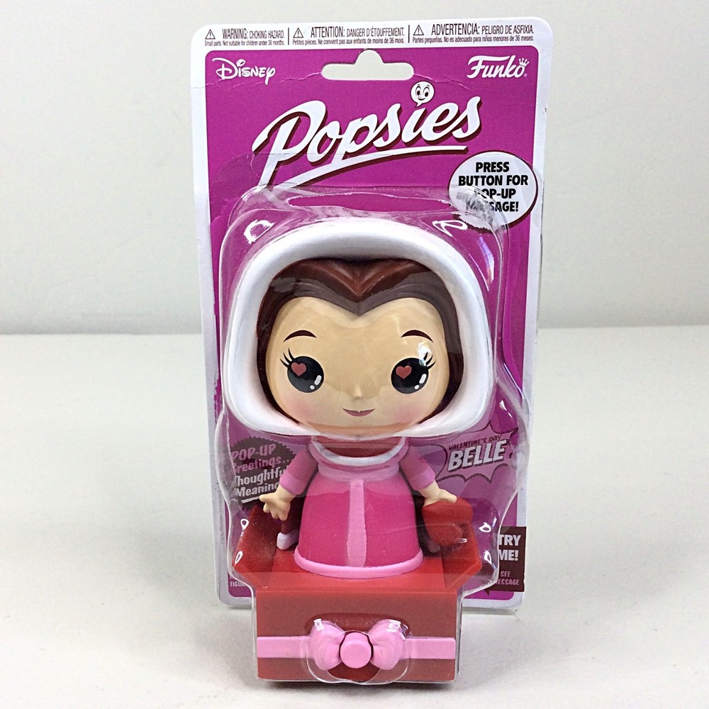 Disney Funko Popsies Belle Valentines Day Figure Pop Up Message 61240